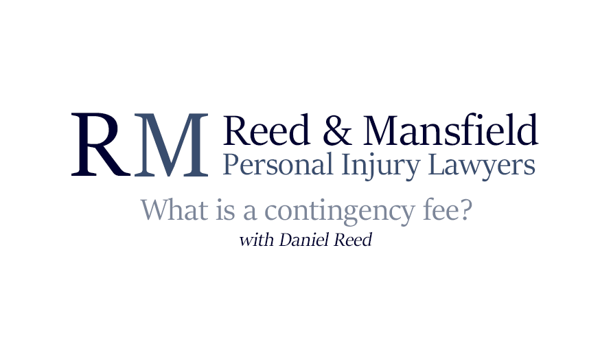 Reed & Mansfield Personal Injury Lawyers logo for video thumbnail